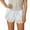 White, variant on Women's Wide-Leg Shorts High Waist Lace Hem Summer Bottoms Solid Color Loose Fit Minimalist Beach Vacation Trousers