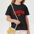 thumbnail image 6 of Xdegoge Kids Boys Girls Canada Maple Leaf Graphic T Shirt Short Sleeve Crewneck Casual Basic Tops Children Breathable Summer Playwear Active Clothes Vacation Outfits, 6 of 6