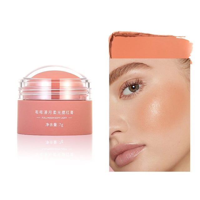 Soft Powder Blusher For Young Girls Monochrome Peach Orange Powder Blusher Rouge Nude Makeup, Makeup White Blusher