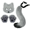 thumbnail image 1 of Ensemble d'Halloween Réaliste avec Gants et Queue en Fourrure pour Fêtes et Événements, 1 of 2