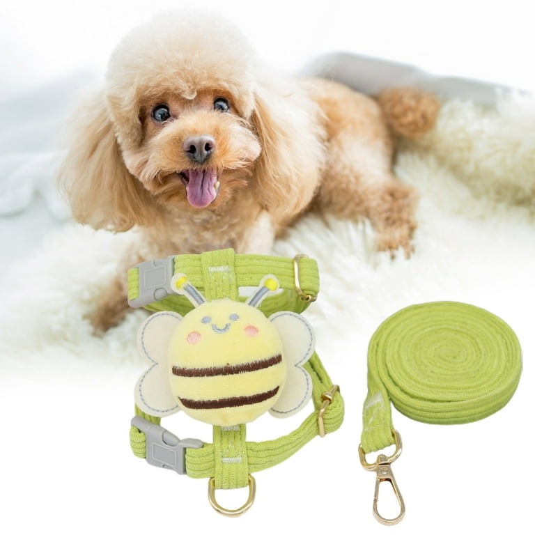 Bee Step In Dog Harness And Leash Set | Supreme Dog Garage