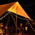 thumbnail image 2 of Tignapoo Outdoor Camping LED String Lights for Tent Ambiance, USB-Powered 10m Decorative Lights for Indoor Parties, Picnics, and Birthdays, Frosted Acrylic Design, 2 of 6