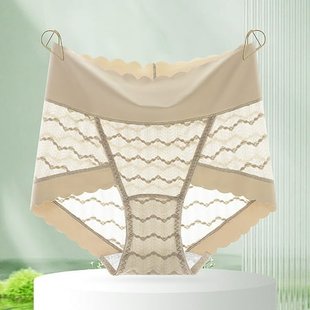 Womens Thongs Pack No Show High Rise Scalloped Thong Underwear High Waisted No Show Panties Sexy Low Rise Underpants Stretch Briefs Seamless G-String Thongs Plus Size Lace Seamless No Show Undies