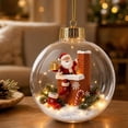 thumbnail image 3 of LED Christmas Story Hanging Ornament, 3D Lighted Holiday Pendant, Decorative Christmas Tree Accent for Mantel Window Party Seasonal Home Decor and Festive Display, B, 3 of 6