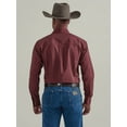 thumbnail image 2 of Wrangler George Strait Maroon Solid - Mens Shirt  - 112331812, 2 of 4