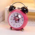 thumbnail image 2 of Alarm Clock, bonita guitarra rosa con dibujos animados de campanas gemelas para niños, 2 of 2