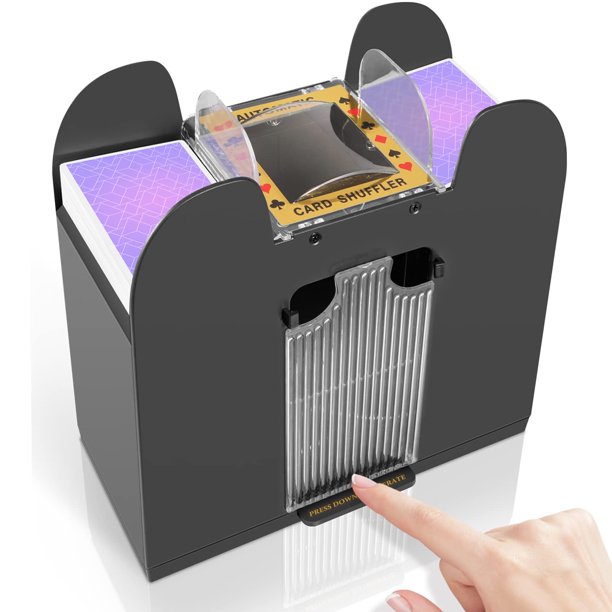 Feierya Barajador De Cartas Automático, 6 Barajas, Eléctrico Uno, Barajador De Póquer, Barajador De Cartas Para El Hogar, Juego De Cartas, Viajes