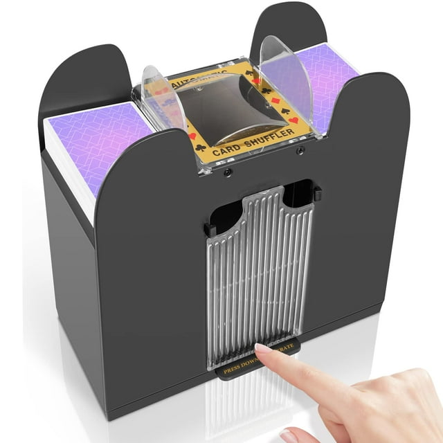 Feierya Barajador De Cartas Automático, 6 Barajas, Eléctrico Uno, Barajador De Póquer, Barajador De Cartas Para El Hogar, Juego De Cartas, Viajes