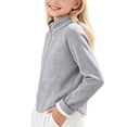 thumbnail image 3 of FAIWAD Boys Girls Warm Fleece Coat Zip up Collar Jacket Kids Soft Cozy Casual Daily Outerwear, 3 of 5