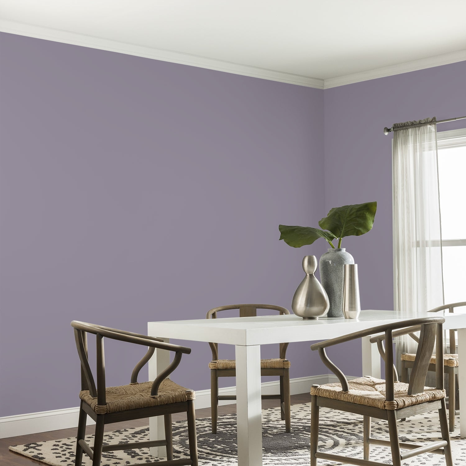 Glidden One Coat Interior Paint and Primer, Tin Lizzie / Purple, 1-Quart, Eggshell