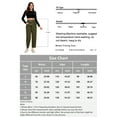 thumbnail image 3 of Lumento Pants for Women Cargo High Waisted Casual Capri Pants Ladies Hiking Casual Streetwear Pants, 3 of 9