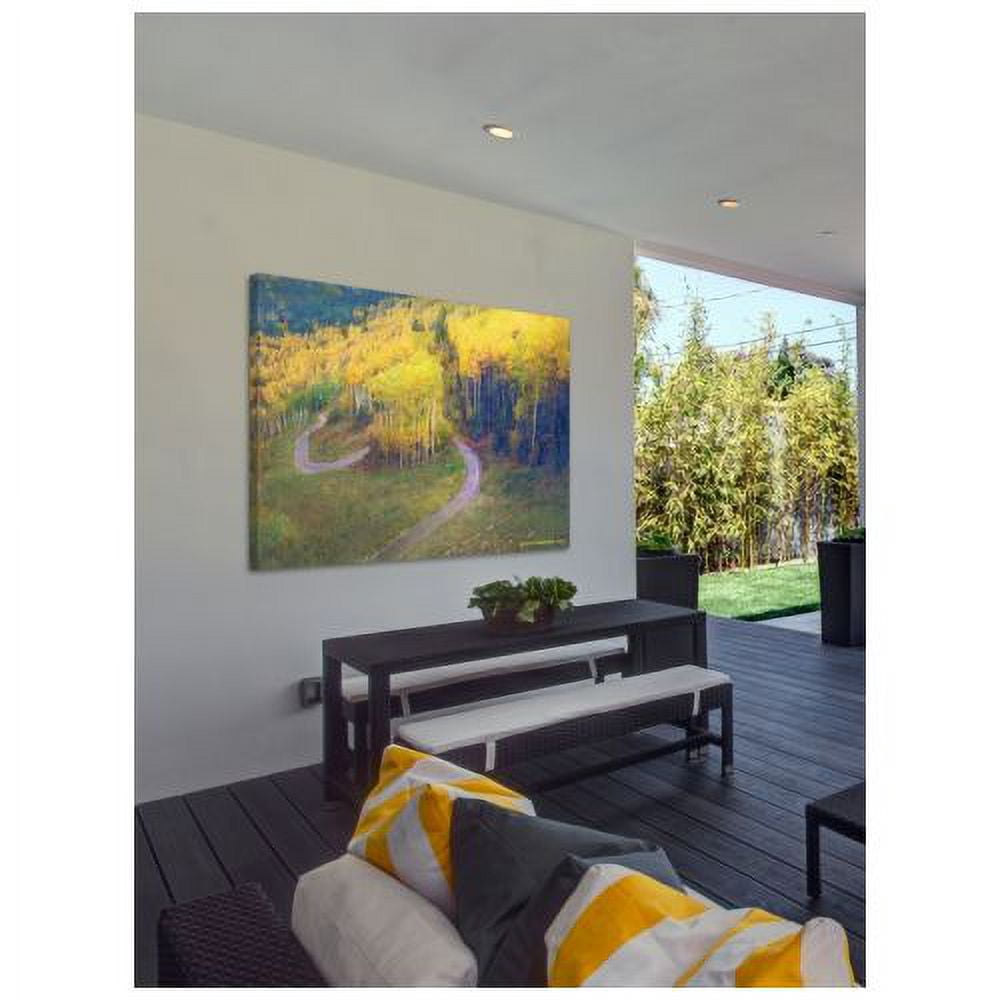 "Old Pass Road" Painting Print on Wrapped Canvas