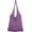 Purple, variant on Kukuzhu Women's Crocheted Tote Bag Knitted Hobo Beach Bag Aesthetic Handmade Shoulder Handbag Cute Purse Travel Shopper