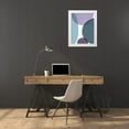 thumbnail image 3 of Urban Epiphany 19x24 White Modern Wood Framed Museum Art Print Titled - MidCentury Teal Purple 3, 3 of 4