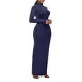 thumbnail image 4 of Awdenio Plus Size Dresses for Curvy Women Long Sleeve Bodycon Dress - Maxi Casual Fall Club Party Long Tight Pencil Dresses,Size L, 4 of 6