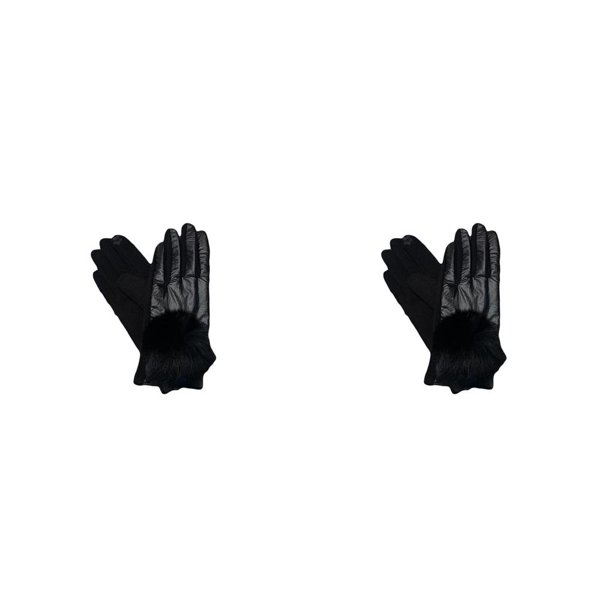 Guantes térmicos Qarigey para mujer a prueba de viento impermeables para deportes al aire libre Negro