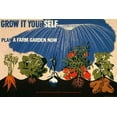 thumbnail image 2 of Bayer, Herbert 18x13 Black Ornate Wood Framed with Double Matting Museum Art Print Titled - Grow it yourself - Plan a farm garden now, 2 of 4
