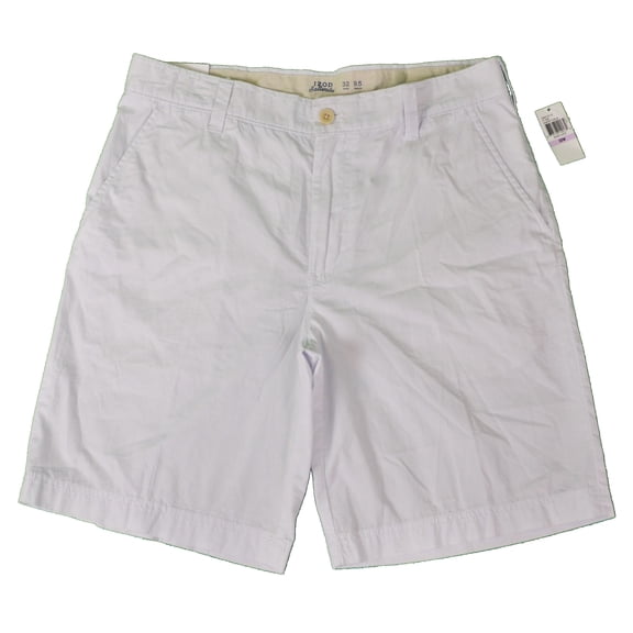 Izod Men's Seaport Poplin Shorts (Bright White, 32W)