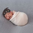 thumbnail image 5 of Sikiie Retro Floral Baby Newborn Hats, Infant Knotted Baby Hat, Beanie Top Knot Caps for Baby Boys Girls, 5 of 5