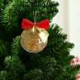 thumbnail image 5 of Clear Ball Christmas Ornaments with Bow, 2.4" Mini Clear Ball Party Hanging Decorations, Christmas Tree Hanging Ornaments Balls for Stocking Stuffer Party Winter Gift, 5 of 7
