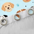 thumbnail image 4 of Homewish Kawaii Pet Dog Kitchen Curtains,Cute Animal Al Black Out Curtains Pack of 2 (42x63 Each),Blue, 4 of 6