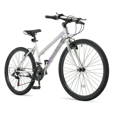 Ktaxon 26 inch Mountain Bike for Women, Dual V Brakes 21 Speeds Women Bike, Purple White