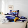 thumbnail image 6 of Castle Fairy Purple Galaxy Gamer Bedding Comforter Set,Chic Sunflowers Full Bedding Set, 6 of 8
