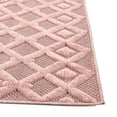 thumbnail image 5 of Unique Loom Outdoor Trellis Textured Collection Area Rug - Osage (7' 10" x 10' Rectangle Pink), 5 of 9