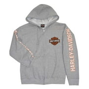 Angle View: Large Men's Hooded Sweatshirt Jacket Bar & Shield Hoodie (L) 30296615