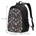 thumbnail image 5 of Wukai Japanese Sushi Hashi Travel Laptop Backpack: Business Water-Resistant Bag with USB Charging Port, Ideal College Backpack for Men & Women, 5 of 6