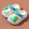 thumbnail image 2 of YDFCWXW Toddler Shoes Little Kid Clogs Slide Sandals for 1-5.5 Years Kids Unisex Girls Shoes and Boys Shoes Garden Shoes Cartoon Slides Slip-Resistance Sandals Beach Slippers (White, 4.5-5 Years), 2 of 9