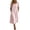 *Pink, variant on VBVC Women's Square Neck Midi Dress,Puff Sleeve Loose Fit A-Line Dress For Women,Ladies Casual Summer Shift Dress with Pockets,Black,S-2XL