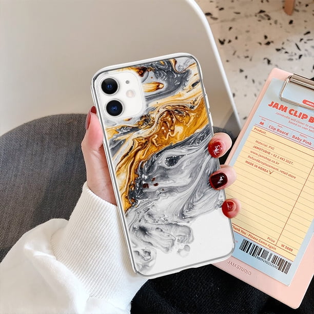Funda de teléfono con diseño de mármol a la moda para iPhone 13 12 11 14 Pro Max 7 8 6 6S Plus X XR XS Max 12 Mini 5 5S SE, bonita funda de TPU suave Tan Jianjun unisex