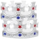 thumbnail image 1 of KAKOWELY 2 coronas de cumpleaños para niños, sombreros de corona para fiesta, tocados decorativos de cumpleaños, decoraciones de cumpleaños, 1 of 5