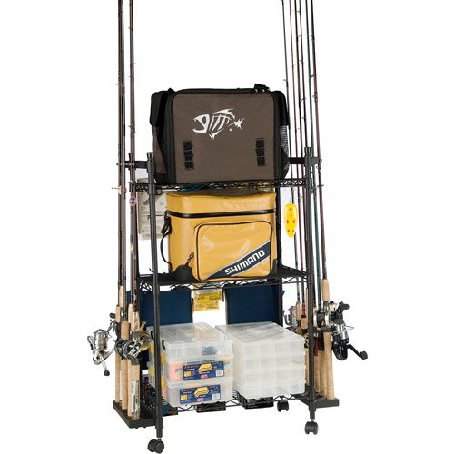 Organized Fishing Tackle Trolley