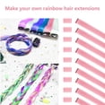 thumbnail image 4 of 22 inch Colored Hair Extensions Straight Hairpiece, Multi-colors Party HigFrifoshsights Clip in Synthetic Hair Extensions for Kids Women (10 PCS Princess Pink), 4 of 6