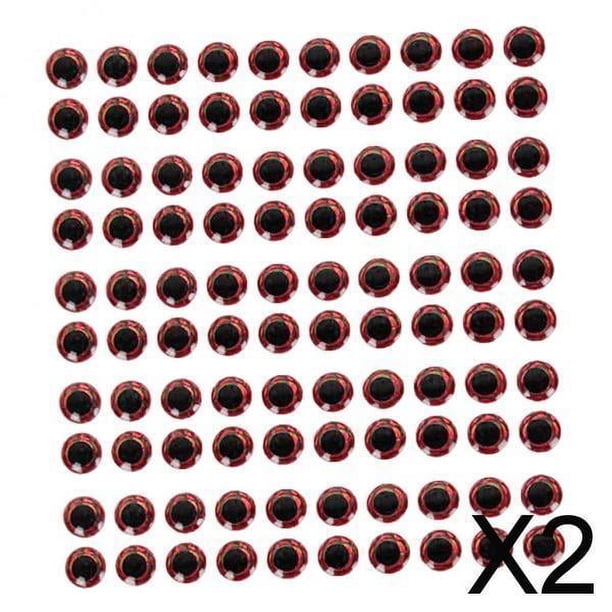 Ojos de Señuelo de Pesca DYNWAVEMX 3D 0.24 pulgadas 100 piezas