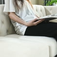 thumbnail image 4 of Tufted Button Velvet Sofa with Metal Feet / Comfortable and Elegant for Bedrooms, 4 of 6