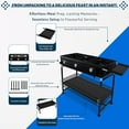thumbnail image 5 of SONRET - Three Burner Propane Outdoor Camping Stove - with Side & Adjustable Bottom Shelf, 5 of 7