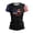 Black, variant on Women's 250th Anniversary USA Graphic T-Shirt, 2026 "We The People" Mismatched Sleeve Tee, Patriotic Ripped Flag Celebration Shirt, Independence Day Apparel