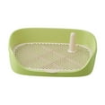 thumbnail image 5 of Dog Toilet Training Potty Tray, Pet Pan Bedpan Training Pads Holder Training Pad Toilet Potty Trainer for Small Animals, Home, Puppy Green 48x37x13cm, 5 of 9