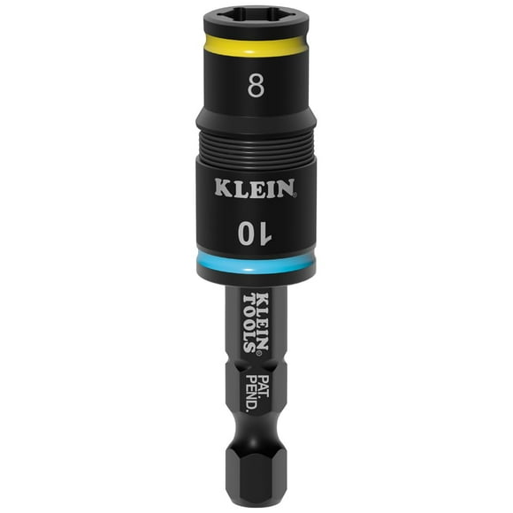 Juego de enchufes Klein Tools 32931M 2 en 1 de impacto métrico de 8 mm y 10 mm