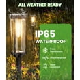 thumbnail image 3 of BITPOTT Solar Lights Outdoor, 6 Pack IP65 LED Waterproof Solar Pathway Lights Outdoor Warm White, 3 of 8