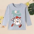 thumbnail image 3 of Enyan Boys Graphic Tees Soft Crewneck Long Sleeve Trendy Cartoon Print Toddler Kid Boy Fall Winter Clothes(5 Years), 3 of 8