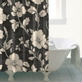 thumbnail image 5 of Country Garden Rose and Bee Pattern Shower Curtain 72x84, Rustic Floral Style with Hooks and Quick-Dry Fabric, 5 of 5