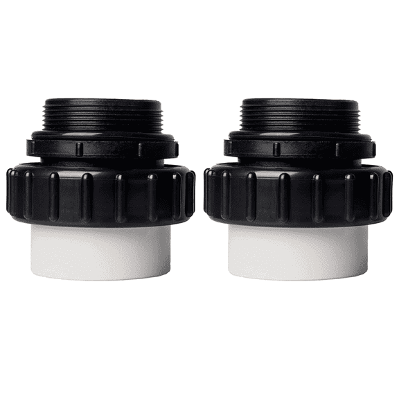 Fundyliue 2Pcs Quick-Disconnect 2-Inch Hand-Tightened Pool Pump High-Temp Unions Compatible with Pool Pumps Replacement for 40 Male Adapter