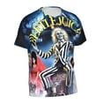 thumbnail image 3 of Unisex 3D Print Beetlejuice T Shirts Graphic Design Casual Summer Short Sleeve Fashion Tees Shirt for Men Women, 3 of 8