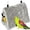 Gray, variant on Gustave Winter Warm Plush Bird Nest House Hanging Hut Tent for Cage, Triangle Pet Birds Sleeping Bed for Parrots Parakeets Conures Cockatiels Lovebirds