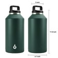 thumbnail image 2 of BJPKPK Half Gallon Water Bottle Insulated, Dishwasher Safe 64 oz Water Bottle with Handle, Leakproof BPA Free Water Jug, Large Stainless Steel Water Bottle for Sports, Army Green, 2 of 6