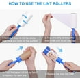 thumbnail image 5 of Lint Rollers for Pet Hair Extra Sticky Remover 900 Sheets Total Upgraded 5 Handles with 10 Refills Portable Travel Size for Couch Furniture Clothes Dog & Cat Hair Removal, 5 of 6